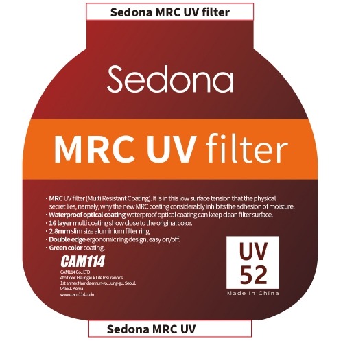 세도나 MRC UV Filter 52mm
