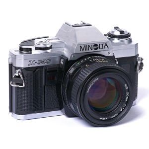 중고/미놀타 필름카메라 X-300+50mm F1.4[95%]