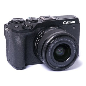 중고/캐논 디지털카메라 EOS-M6 MARK II+15-45mm[96%]