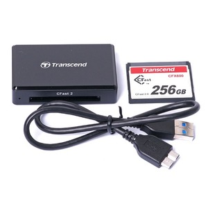 중고/트랜샌트 Cfast 256GB 메모리 CFX600+리더기[95%]